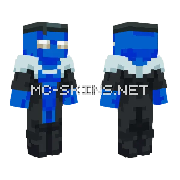 Eclipse Mark Invincible OC Minecraft skin, front and back