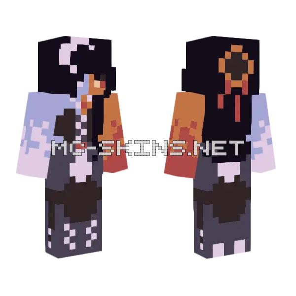Eclipse St Minecraft skin, front and back