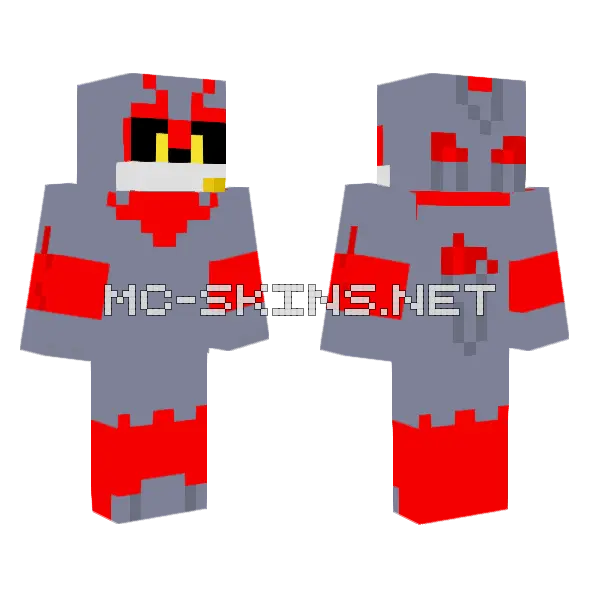 Eclipse the Darkling Minecraft skin, front and back