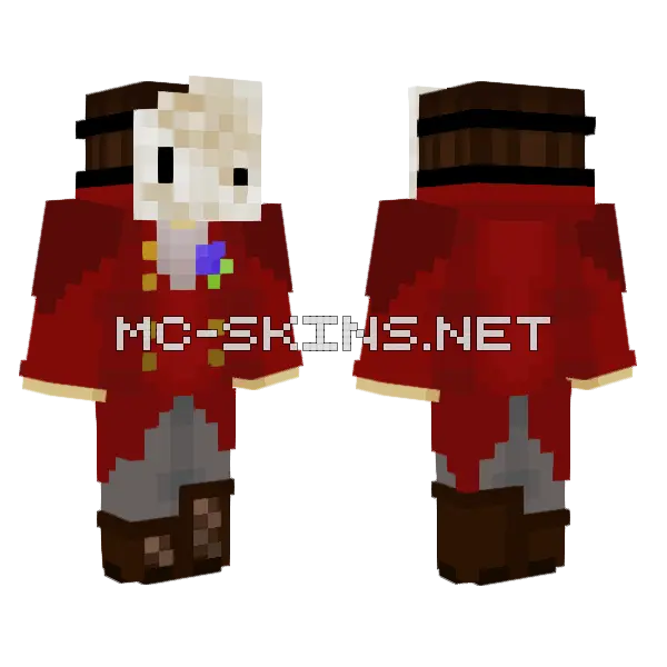 Ecliptic Minecraft skin, front and back