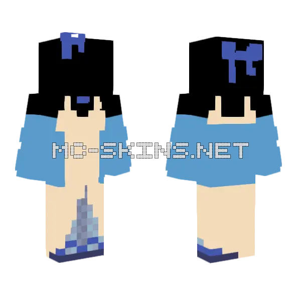 Eclxpseshqtter Prize Skin Minecraft skin, front and back