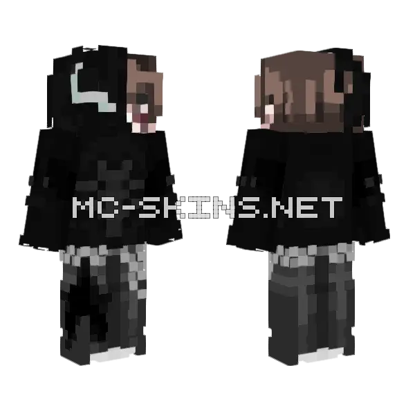 Eddom Minecraft skin, front and back