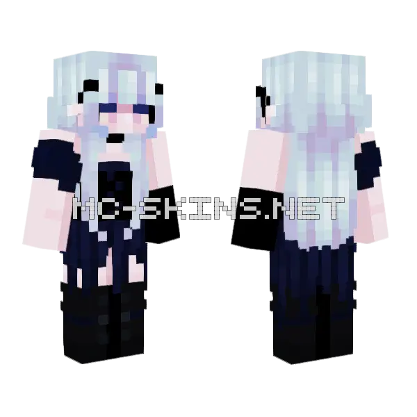 Edelweiss Girl Minecraft skin, front and back