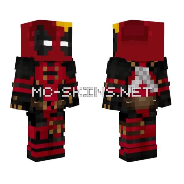 Edgardo666 Deadpool Jack Minecraft skin, front and back