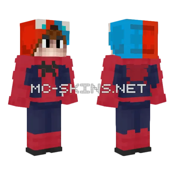 Edgardo666 Spider Man Lotus Minecraft skin, front and back