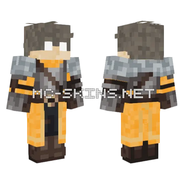 Edited Knight of Holy Order Minecraft skin, front and back