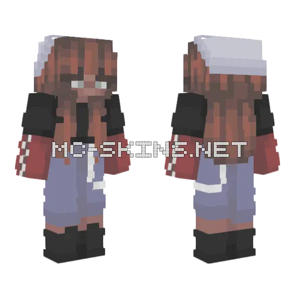 Editeddd Girl Minecraft skin, front and back