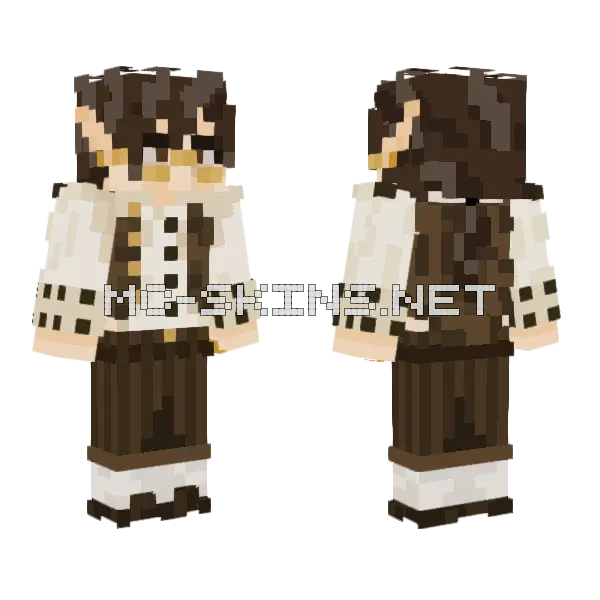 Edmund Grover Roleplay Minecraft skin, front and back