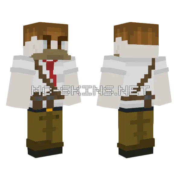 Edward The Cowboy Minecraft skin, front and back
