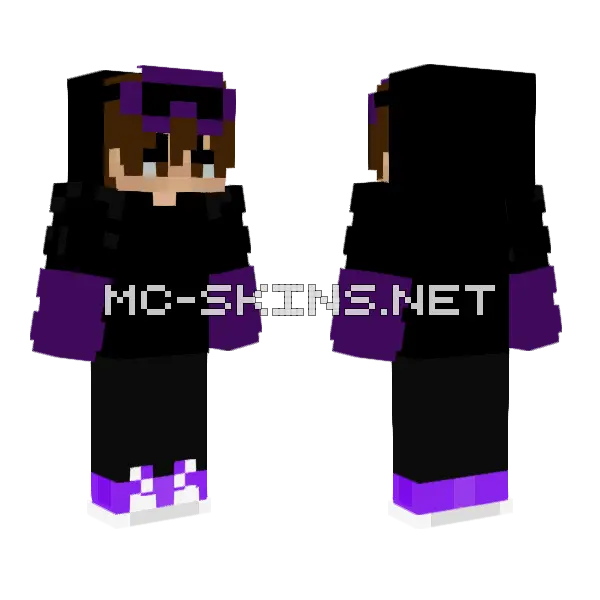 Eeboy Minecraft skin, front and back