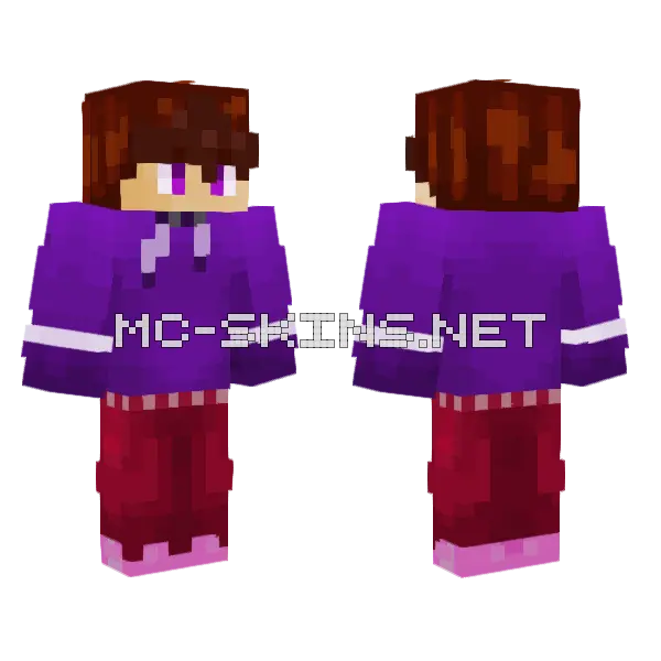 Eepy Girl Minecraft skin, front and back