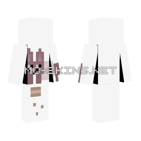Eevee Eating Ham Sandwich Minecraft skin, front and back