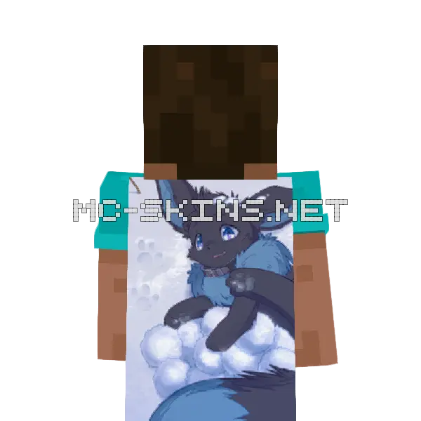 Eevee Winter cape, outside and lining