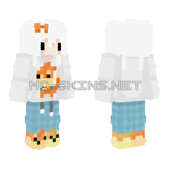 Egeagaeh Fox Skin Minecraft skin, front and back
