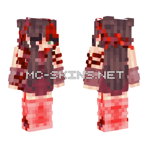 Egg Hannah 2 Minecraft skin, front and back
