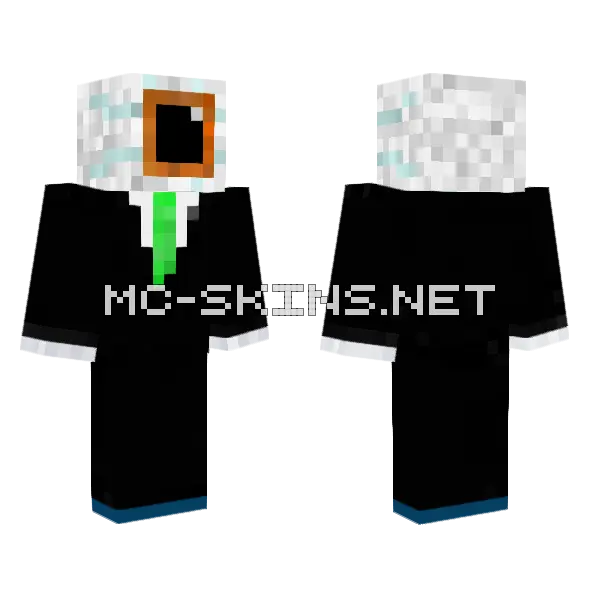 Eggchan Inverted Minecraft skin, front and back