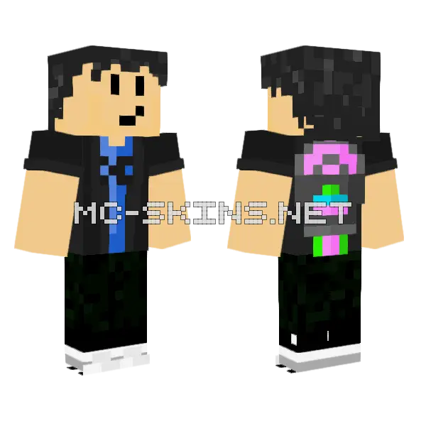 Eggsklien Robmineyt V2 Minecraft skin, front and back
