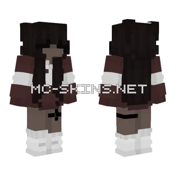 Egirl Skin Minecraft skin, front and back