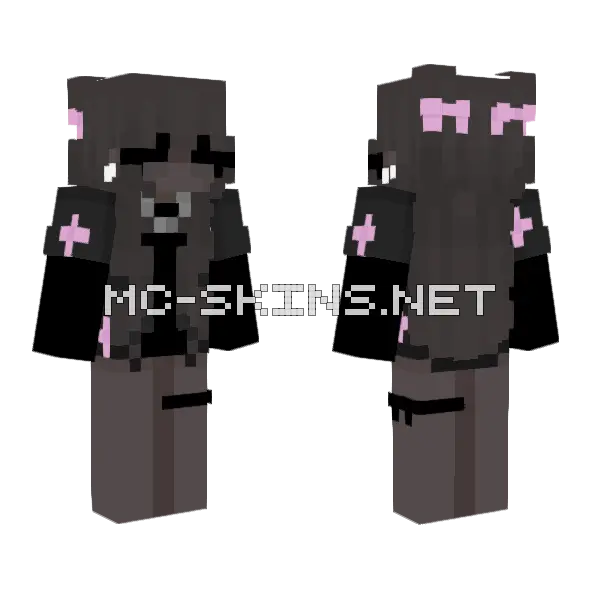 Egirl Skin Minecraft skin, front and back