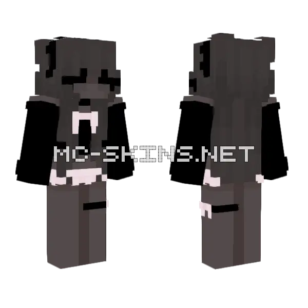 Egirl Skin Minecraft skin, front and back
