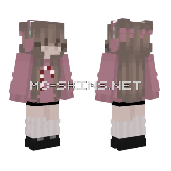 Egirl Skin Minecraft skin, front and back