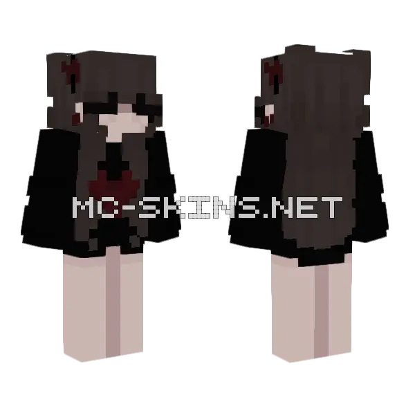 Egirl Skin Minecraft skin, front and back