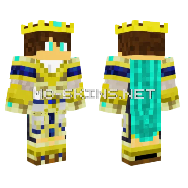 Egyptian Armor Minecraft skin, front and back