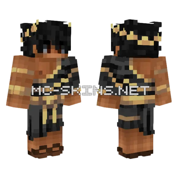 Egyptian Prince Minecraft skin, front and back