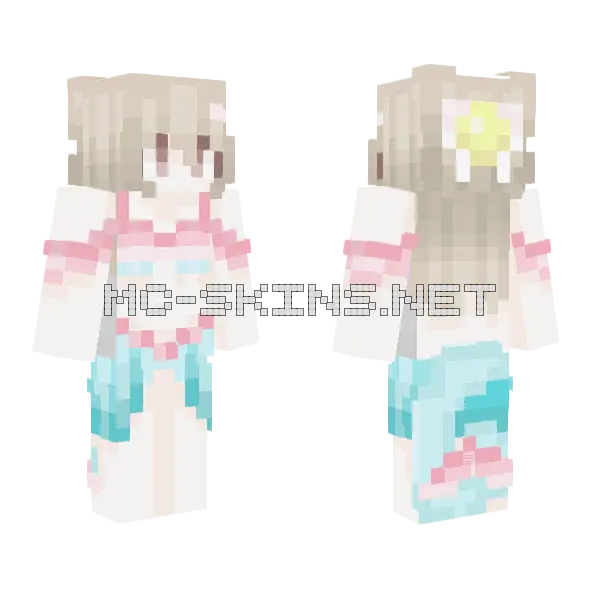 Ehfujfhkursgb Girl Minecraft skin, front and back