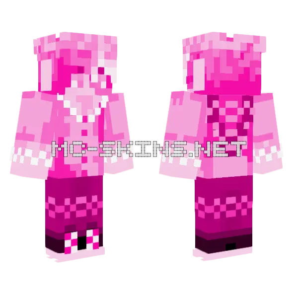Ekno Barbie Movie Minecraft skin, front and back