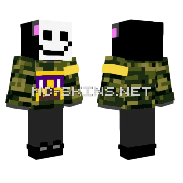 El Furro Tryhard Minecraft skin, front and back