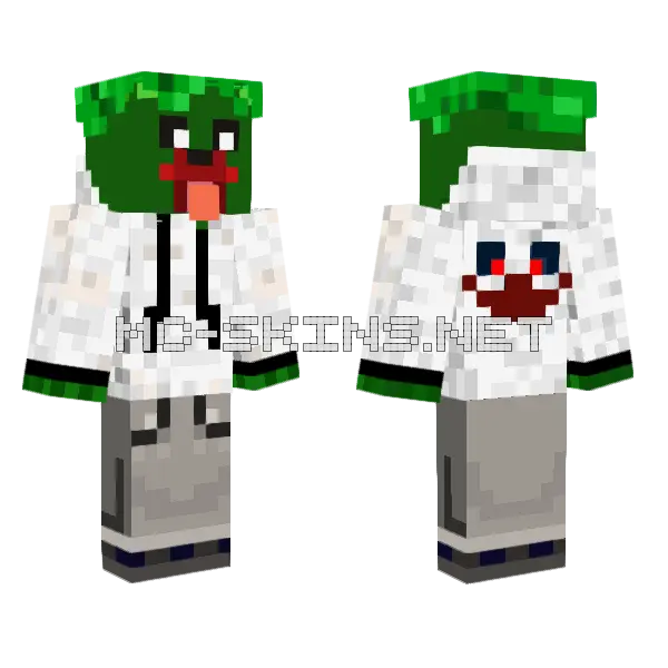 El Rubius El Bromas Minecraft skin, front and back