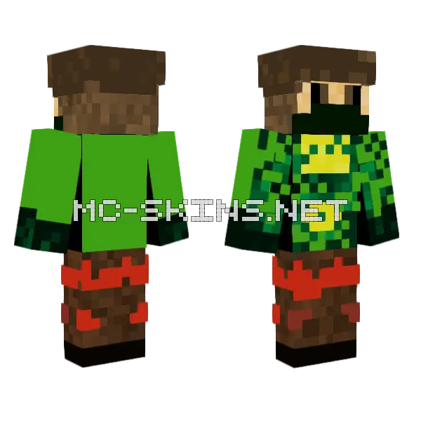 El Tortuyin Minecraft skin, front and back