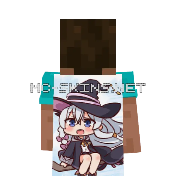 Elaina Chibi cape, outside and lining