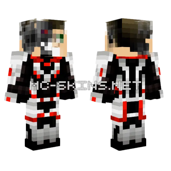 Elandroidead Traje Cuantico Minecraft skin, front and back