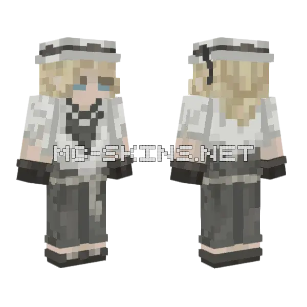 Eleanor Minecraft skin, front and back