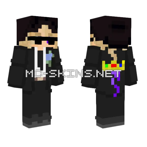 Election Arc Astric Minecraft skin, front and back