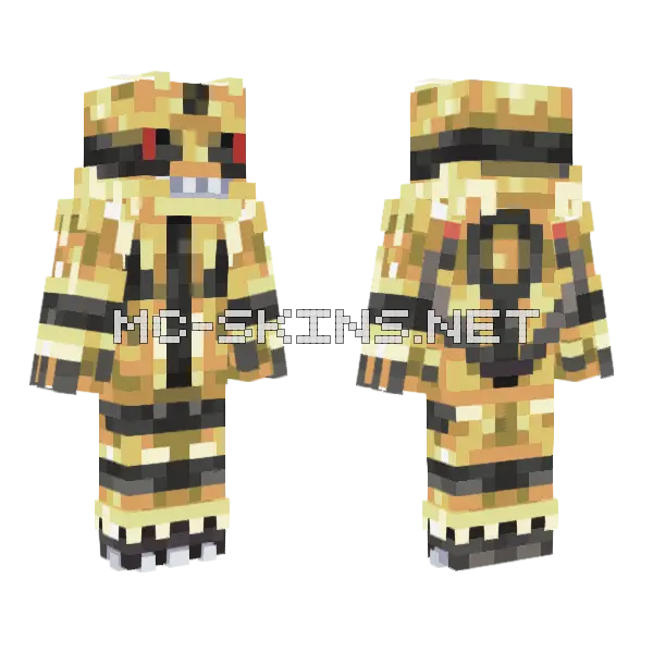 Electivire Pokemon Minecraft skin, front and back