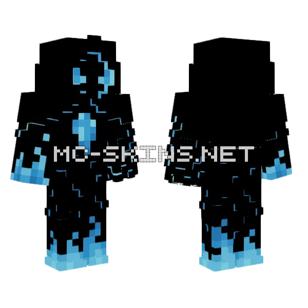 Electric Souls Efx Minecraft skin, front and back