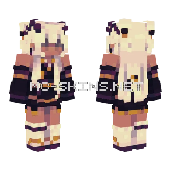 Electric Type Skin Minecraft skin, front and back