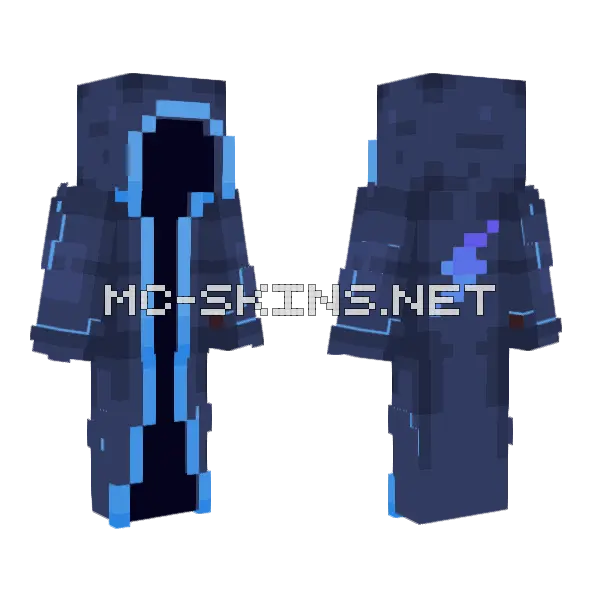 Electro Wizard Special Effects Minecraft skin, front and back