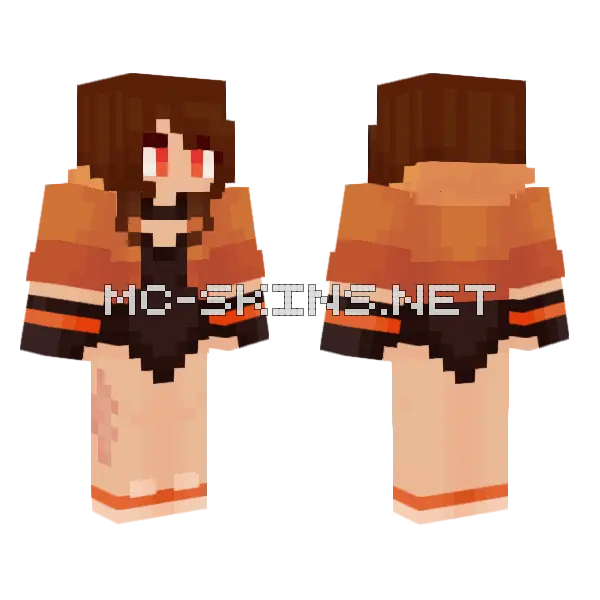 Elena Chamarra Minecraft skin, front and back