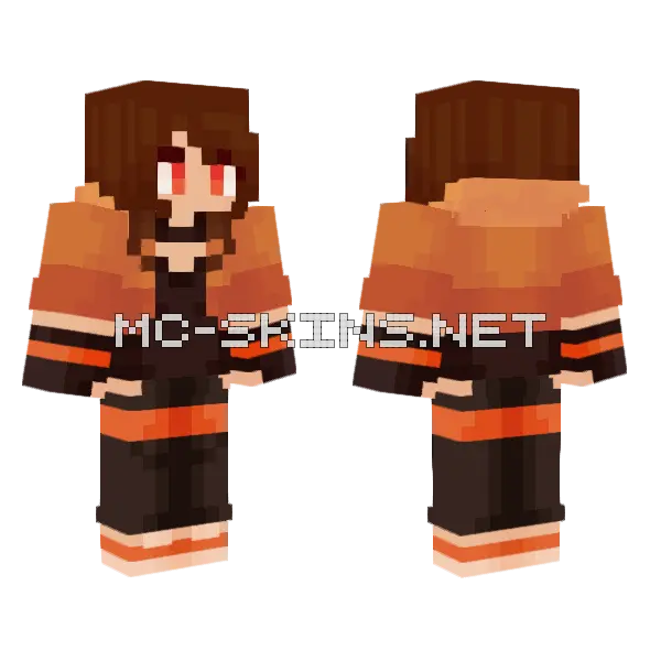 Elena Chamarra2 Minecraft skin, front and back