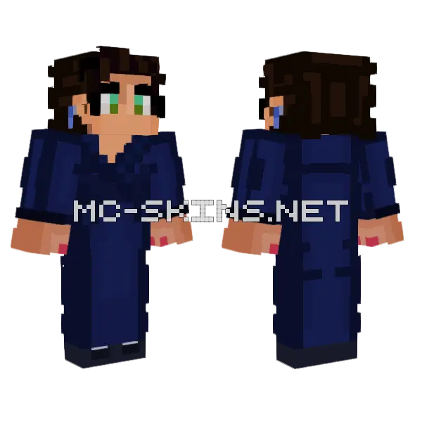 Eleonora V2 Minecraft skin, front and back