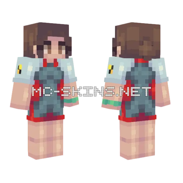 Eleven Minecraft skin, front and back