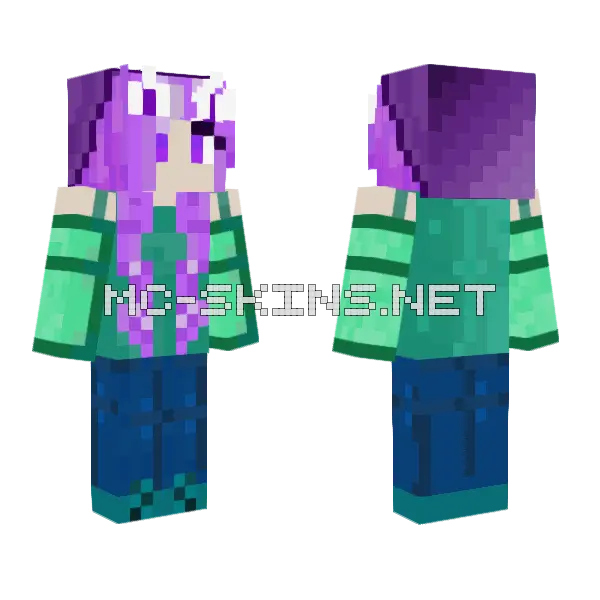 Eleven Wolves Minecraft skin, front and back