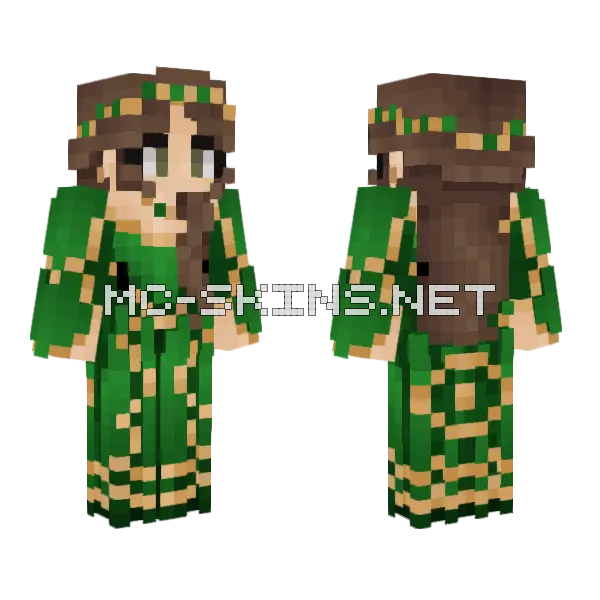 Elevina Florent Minecraft skin, front and back