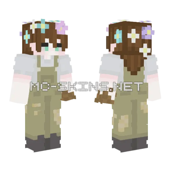 Elf 3 Minecraft skin, front and back