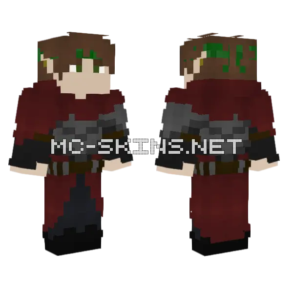 Elf Mage Minecraft skin, front and back