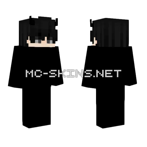 Elg Shin Head Minecraft skin, front and back